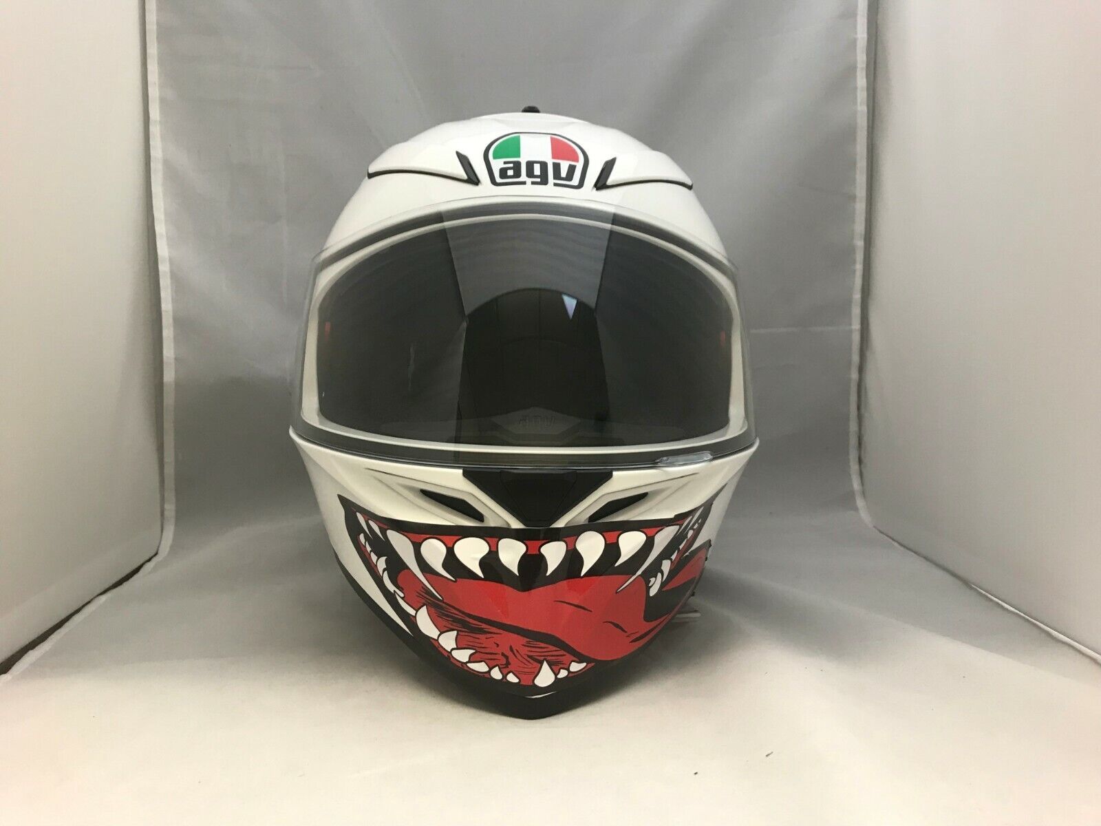 Venom Fangs Motorcycle ATV Helmet Face Grin Smile Sticker Mouth Decal NEW - $16.95