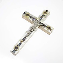 SpringNahal Details About Cross Olive Wood Mother of Pearl Cross Hand Ca... - $32.57