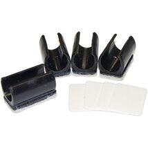 Furniture Glides, Snap-On, Tan Felt With Adhesive, 3/4 - 7/8-In., 4-Pk. - $330.62 MXN