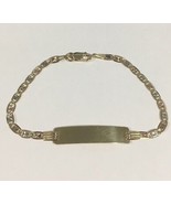 14k Tri Color Gold Children&#39;s Fancy Link ID Bracelet FREE ENGRAVING!!!!! - $199.00