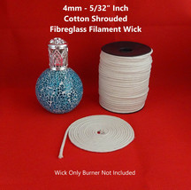 5/32&quot; Inch - 4mm Round Fiberglass Wick Cotton Shrouded FREE Worldwide Sh... - $17.08