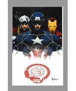 Mike McKone Signed Avengers Endless Wartime Print Thor Iron Man Captain ... - $564.31 MXN