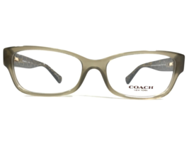Coach Eyeglasses Frames HC 6078 5395 Clear Brown Tortoise Rectangular 52-16-135 - £71.94 GBP