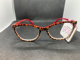 NWT Foster Grant Gloss Womens Reading Glasses +3.25 Red Leopard print readers - £4.77 GBP