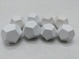 Lot Of (8) White Blank Chessex D12 Dice 1&quot; - $11.66 CAD