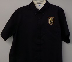 Vegas Golden Knights Mens Short Sleeve Button Easy Care Shirt XS-6X, LT-4XLT New - £23.11 GBP+