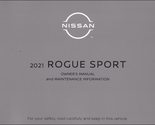 2021 Nissan Rogue Sport Owner&#39;s Manual Original [Paperback] Nissan - £31.81 GBP