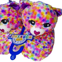 Kitten Plush Slippers Kids Size 5-6 Build a Bear Workshop Kitty Cat Purple New - £5.19 GBP