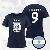 Argentina Alvarez Champions 3 Stars FIFA World Cup Qatar 2022 Navy T-Shirt  - £23.62 GBP+