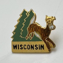 Wisconsin Jaycees Deer Organization State Jaycee Lapel Hat Pin Pinback - $7.95