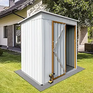 , Metal Garden Storage Shed 5 X 3 Ft, Anti-Corrosion Storage House With ... - £282.73 GBP