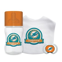 Miami Dolphins Baby Gift Set 3 Piece - $1,202.09 MXN