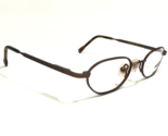 Tommy Hilfiger Eyeglasses Frames TK100 236 Brown Octagon Oval Wire Rim 4... - £37.78 GBP