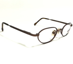 Tommy Hilfiger Eyeglasses Frames TK100 236 Brown Octagon Oval Wire Rim 4... - £37.19 GBP