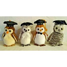 Ty Beanie Babies Graduation Owls Series (1998 - 2001) Lot of 4 - $11.87