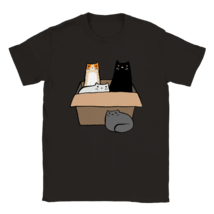 Cat lovers t shirt cat pussycat pet tee shirt animal feline cat in box gift - £21.92 GBP