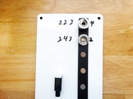 RCBS / Lee / Lyman / MEC / shell holder magnetic dry erase board - $17.15
