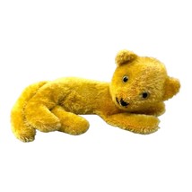 Vintage Yellow Plush Kitty Cat Kitten Tiger Mohair ? Steiff ? Vintage To... - $93.49