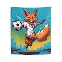 Fox Soccer Athletic Sport Anime Graphic Indoor Wall Tapestries - $41.18+