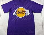Los Angeles Lakers NBA Medium Adidas T-Shirt Purple Men New - $23.74