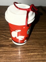 Starbucks Christmas Ornament Red Cup Coffee 2011 Winter Holidays Preowned - $9.80