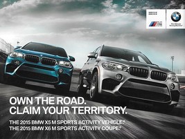 2015 BMW X5 M X6 M sales brochure catalog folder 15 US - £7.86 GBP