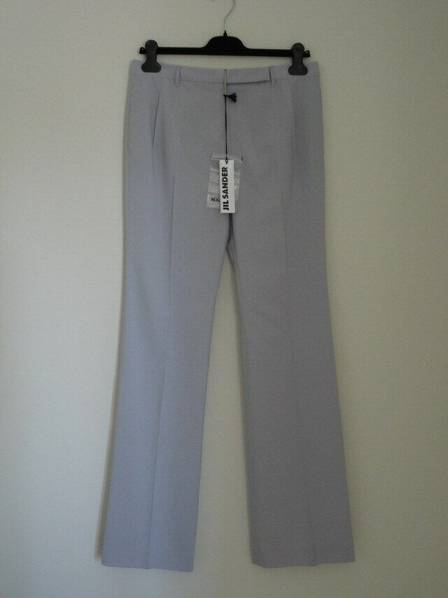 Primary image for NWT JIL SANDER Lilac Wool Flare Leg Pants Trouser 38/8