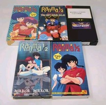 Anime VHS Lot Ranma 1/2 English Dub 1990s 1997 Ex Rental White Tapes 90s... - £15.63 GBP