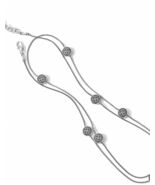 NWT Brighton Ferrara Petite Long Necklace chain round pendants silver - $1,182.19 MXN