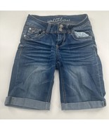 WallFlower Bermuda Denim Jean Shorts  Junior&#39;s Size 1 - $249.22 MXN