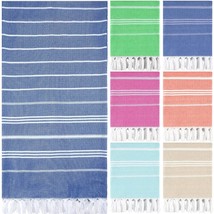 6 Pcs Turkish Beach Towels 35 X 71 Inch Turkish Cotton Travel Towels Qui... - £51.10 GBP