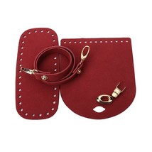 3pcs/Set Faux Leather Shoulder Bag Bottom Strap Handbag Shoulder Strap Woven Bag - £28.43 GBP