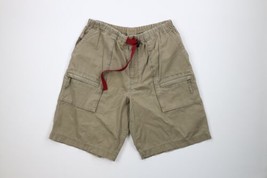 Vintage Y2K Gap Mens Large Faded Baggy Fit Belted Ripstop Cargo Shorts Brown - £39.04 GBP