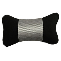 Car Seat Neck Pillow Headrest Cushion for Neck Support Washable Grey Mesh  - £9.85 GBP