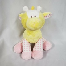 Baby Ganz Dotty Giraffe Stuffed Plush Yellow Pink Polka Dot Crinkle Toy 9" tall - £63.45 GBP