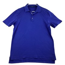 Bobby Jones Golf Polo Shirt Men’s Medium Blue 3 Buttons Short Sleeve - £15.01 GBP