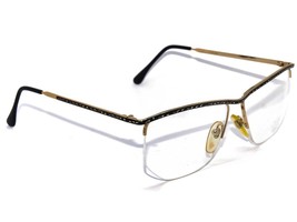 Hola! By Indo Eyeglasses 604 Midnight Black Half Rim Metal Frame Italy 5... - $374.75 MXN