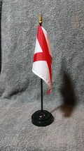 State of Alabama Mini 4&quot;x6&quot; Desk Stick Flag, With Black Plastic Stand - £7.18 GBP+