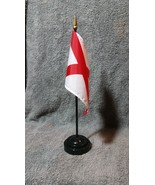 State of Alabama Mini 4&quot;x6&quot; Desk Stick Flag, With Black Plastic Stand - £7.04 GBP+