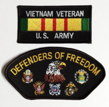 Vietnam Veteran US Army Defenders Military Embroidered Patch Lot (Qty 2) NEW - £7.86 GBP