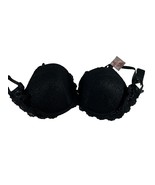 Smart &amp; Sexy Bra Womens Size 42DD Black Signature Lace Push Up 85046 Und... - £14.77 GBP