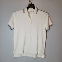 Izod Womens Polo Shirt Small White Embroidered Golf Logo - $12.53