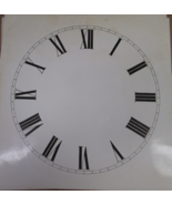 Blank Paper Clock Dial Roman Numbers 12&quot; - $9.90