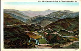 Railroad at 17 points Western North Carolina Vintage Postcard (B5) - £5.86 GBP