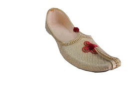 Men Shoes Indian Handmade Jutti Wedding Loafers Khussa Flat Mojaries US 6-12 - £43.45 GBP