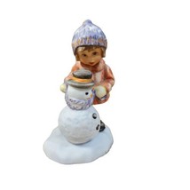 Bisque Porcelain  Figurine Goebel A Gift For Snowman BH 93/P Berta Hummel  - $21.78