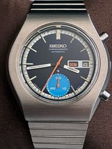 Seiko 6139-8021 Automatic Chronograph &#39;Blue Eye&#39; 1977/N - Clean - $795.00