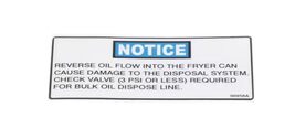 Fits Henny Penny 96958A Label, Notice, Check Valve - $42.31