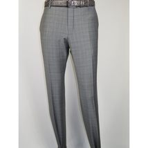 Men Suit BERLUSCONI Turkey Italian Wool 180's Glenn Plaid K230-12 Gray Blue image 9