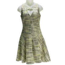 WYATT Dress Women&#39;s Size 6 Fit &amp; Flare Shimmery Woven Back Zip Paneled - $26.99
